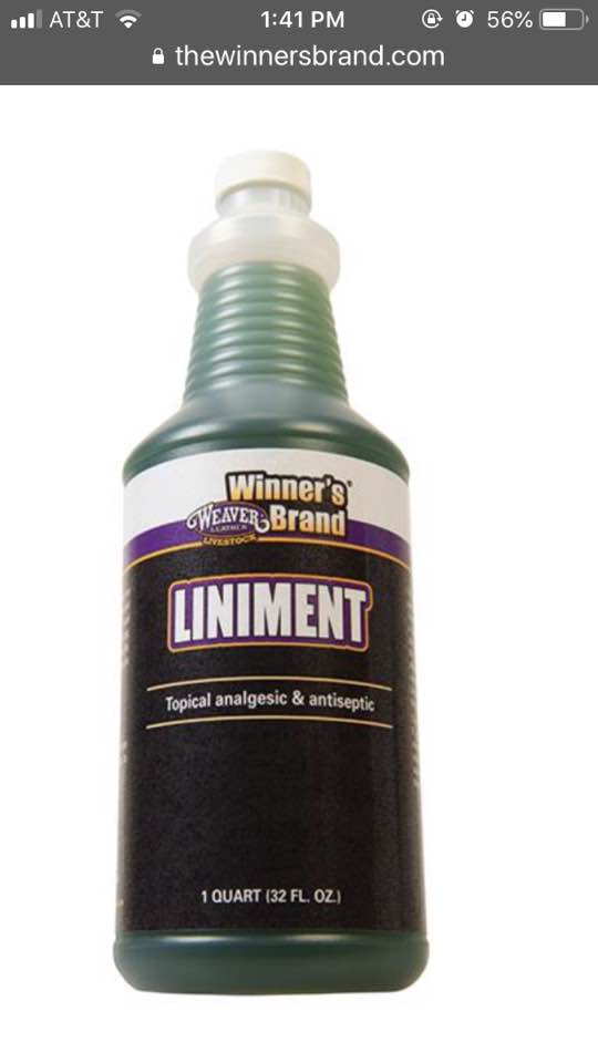 Liniment Weaver brand